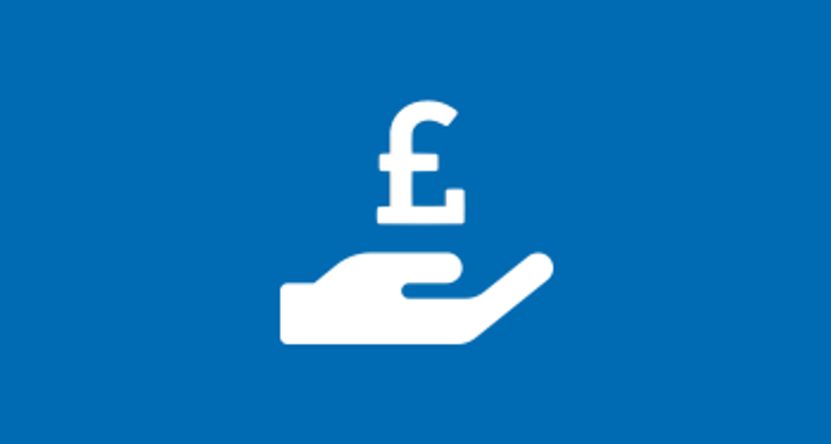 Hand holding pound sign icon
