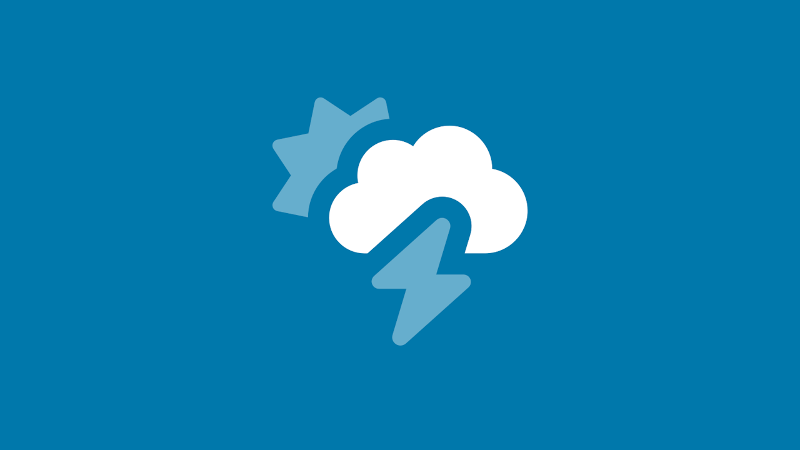 Thunderstorm and Sun icon