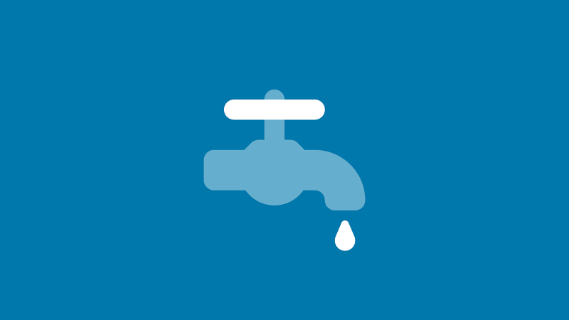Dripping tap icon