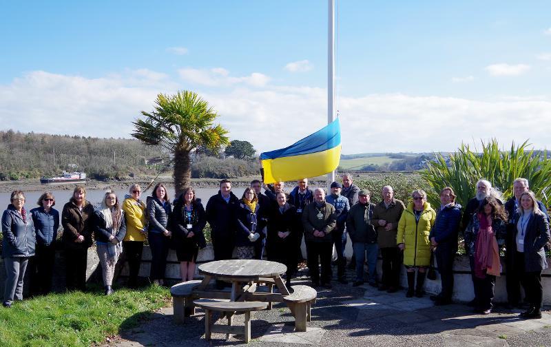 Ukraine Flag Raising