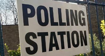 Polling Station sign