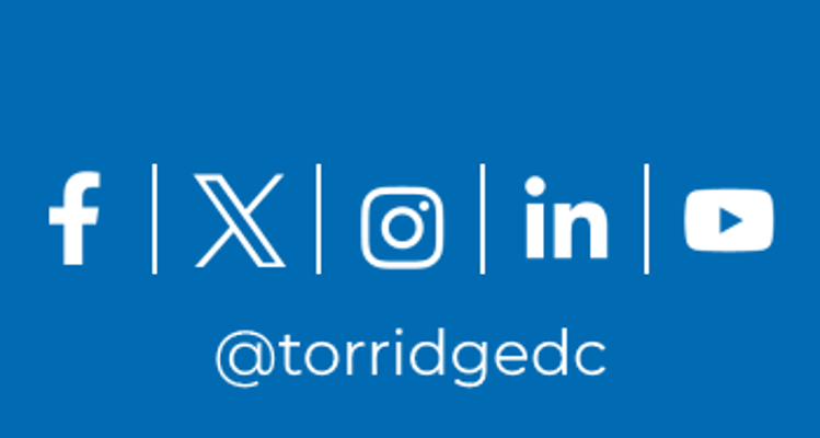 We're on Facebook, X (formerly Twitter), Instagram, LinkedIn and YouTube - search torridgedc