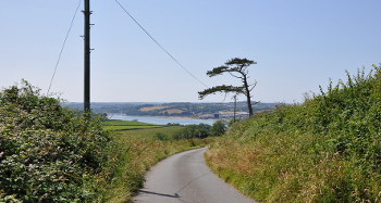 DCA 32: View west from east of Instow towards the River Torridge and Appledore on the opposite banks of the river.