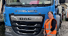 Nikki Jarvis stood beside the truck named Optimus Grime