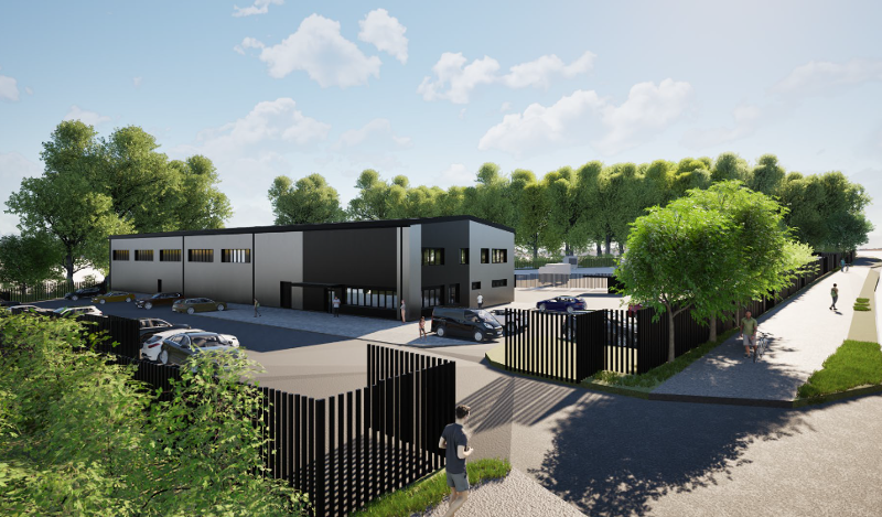 Artist Impression of Waste Operations Centre Building