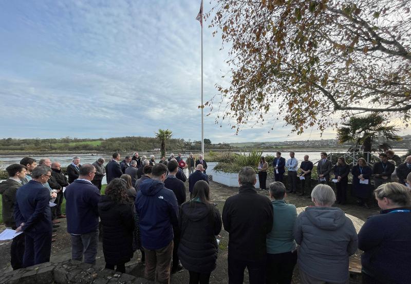 Torridge Councillors and Officers commemorating Armistice Day 2024
