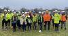 Councillors and officers along with children from East-the-Water Community Primary School turf cutting 