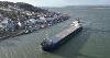 Image of a cargo ship in Appledore water