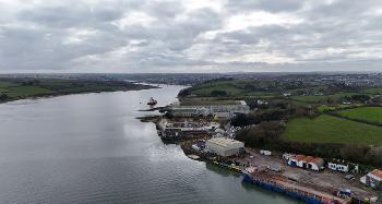 Drone shot of the Estuary 