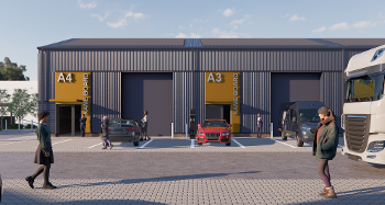 Mock image of the proposed Hatchmoor Business Park