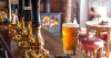 Old fashioned bar with a pint of beer