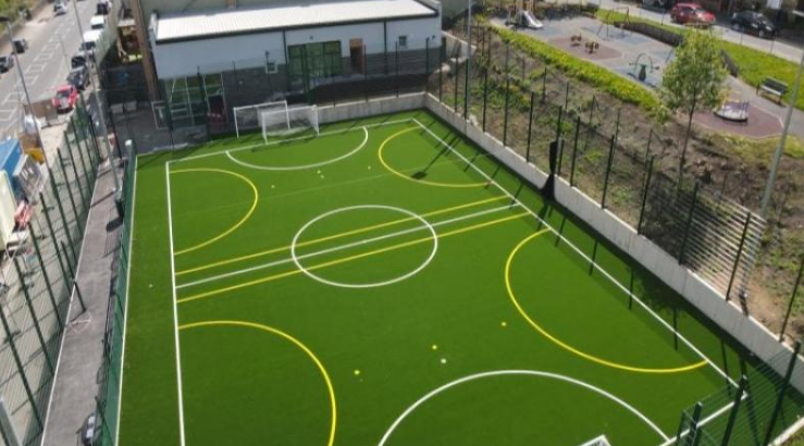Playzone picture showing what a playzone will look like upon completion