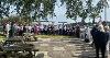 Image of Veterans and Guests at the Armed Forces Day Flagpole