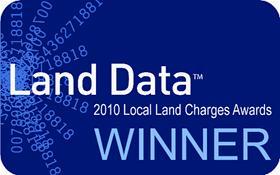 Land Data Local Land Charges Awards 2010 - Winners Logo